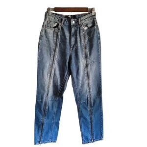 BDG Urban Outfitters Jeans Womens 29 Slim Straight Leg Blue Zipper Zip Leg Front